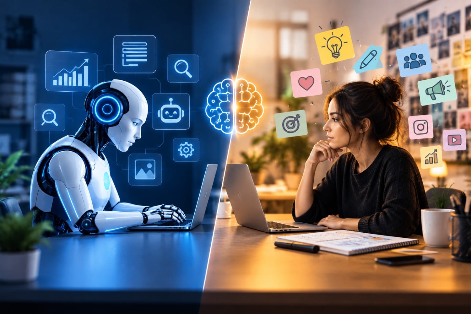AI and Human Creative Workspace