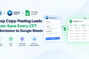Contact Form 7 submissions automatically saved to a Google Sheets spreadsheet