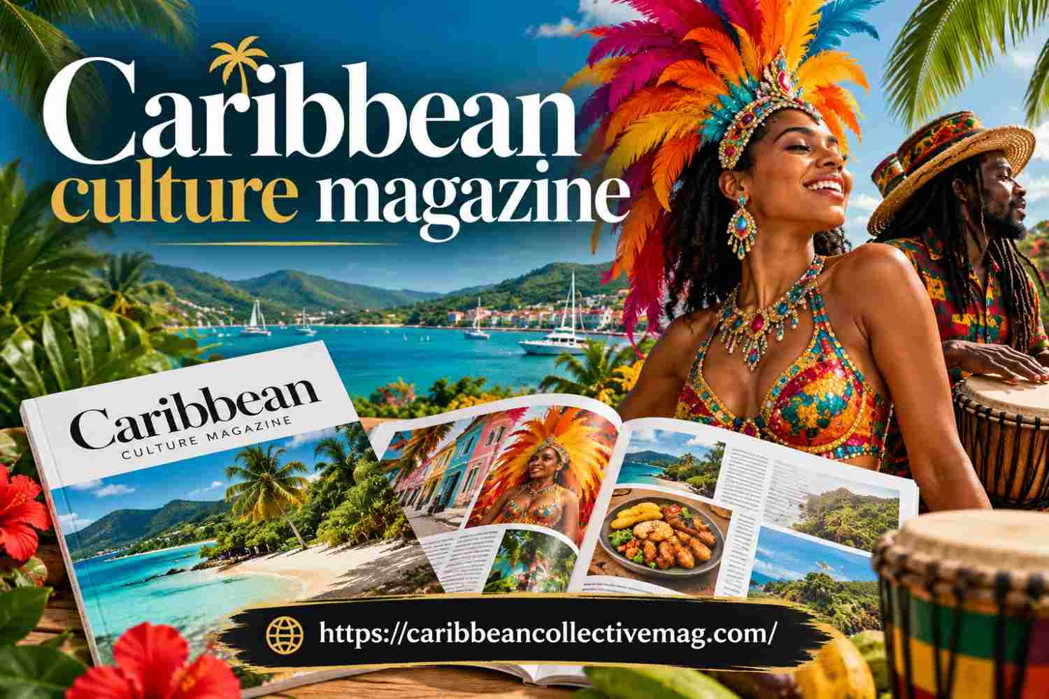 Caribbean Culture Magazine Collage