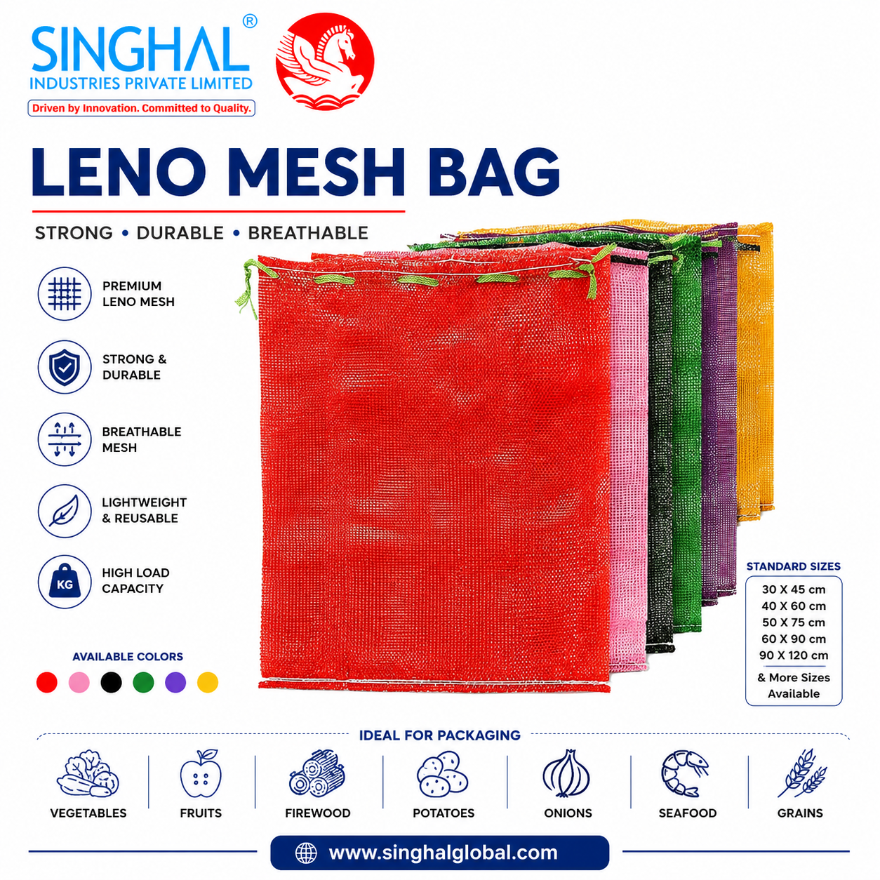 Leno mesh bag