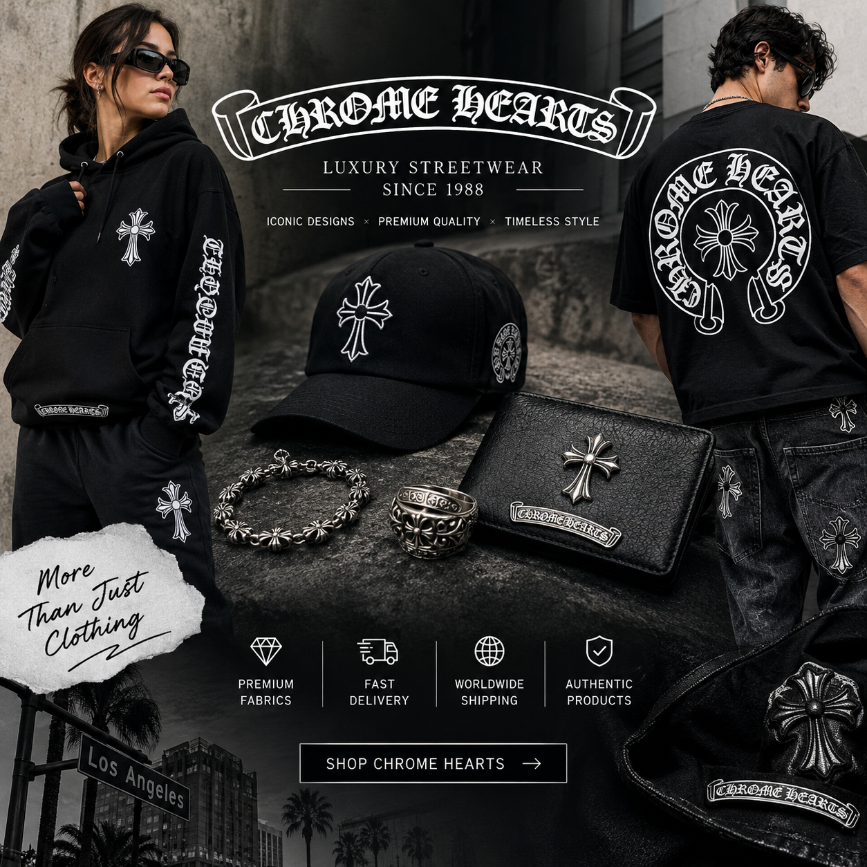 Chrome of the Heart Apparel Premium Urban Style