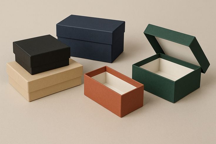 Custom Two-Piece Rigid Boxes in Bulk