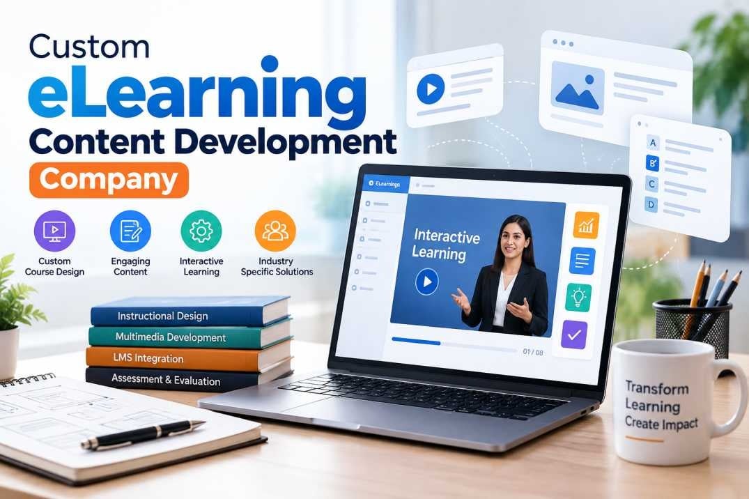 Custom eLearning Content Development Company for Business