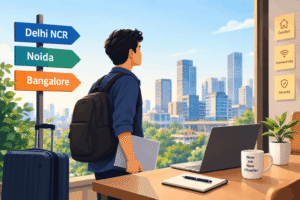 Fresh Graduate First Professional Posting Delhi Noida Bangalore Accommodation
