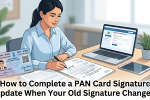 How to complete a PAN card signature update online