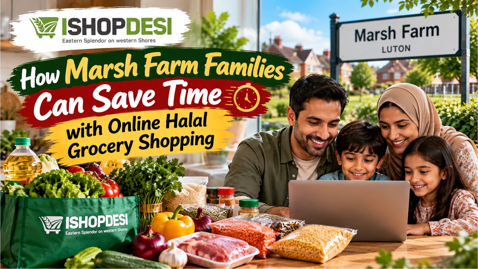 How Marsh Farm Families Can Save Time with Online Halal Grocery Shopping