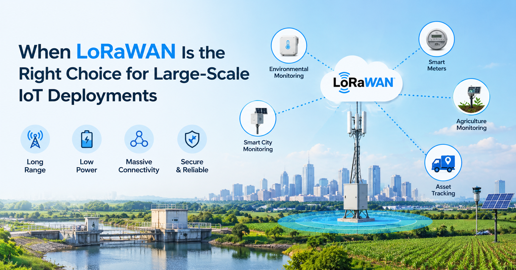 When LoRaWAN Is the Right Choice for Large-Scale IoT Deployments