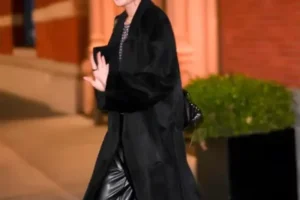 Gigi Hadid Chic Coat Inspired by Celebrity Fur Coat Fashion
