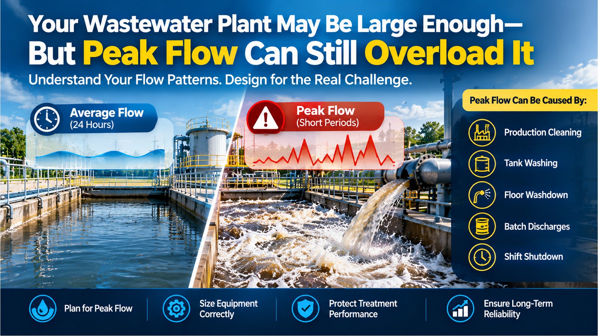 Peak wastewater flow