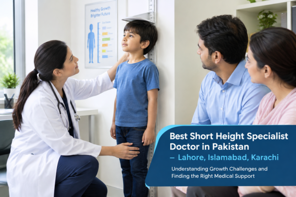 Best Short Height Specialist Doctor in Pakistan for child growth assessment and personalized medical support in Lahore, Islamabad, and Karachi.