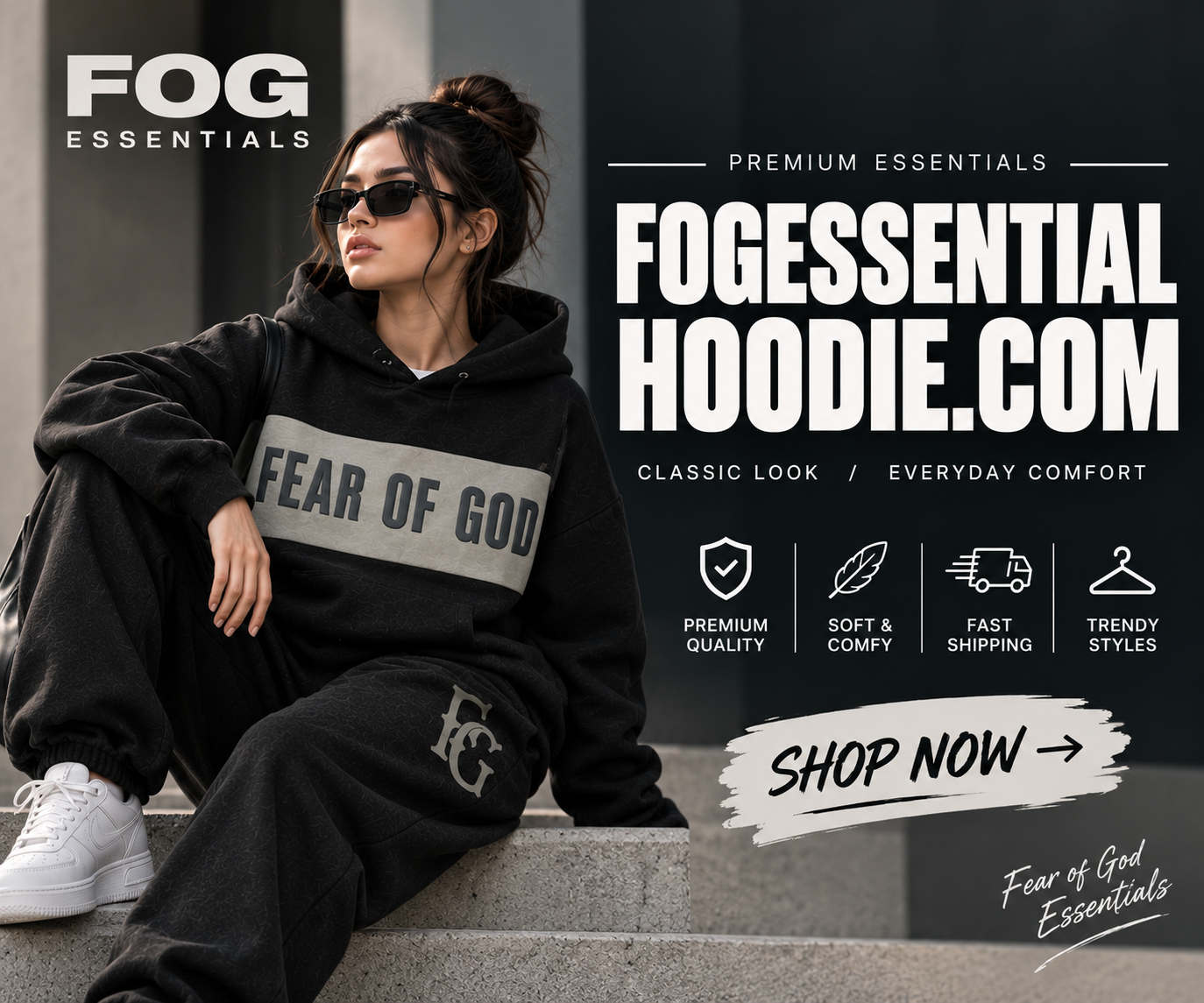 Shop Fear of God Essentials Hoodie & Sweatpants | FOG Essentials