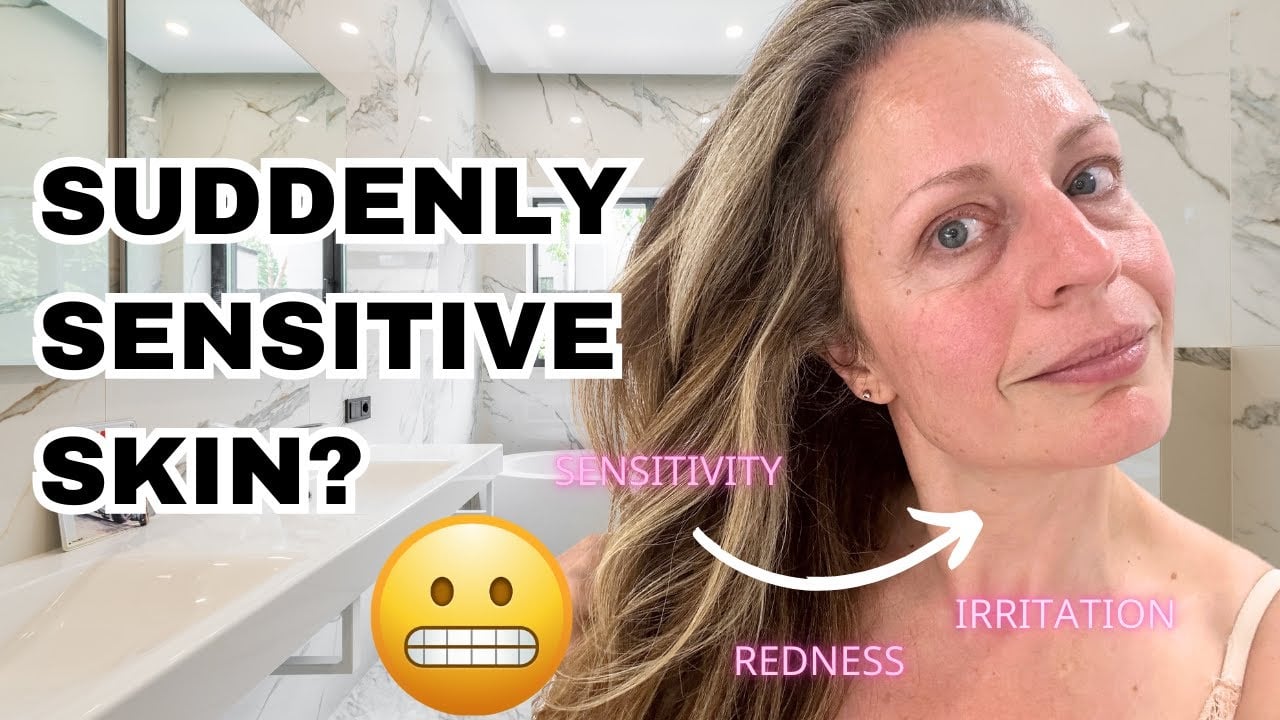 Sensitive Skin After 40 with a gentle skincare routine to reduce irritation and dryness