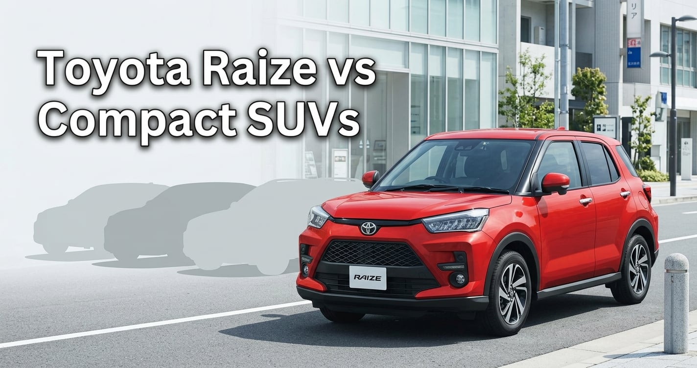 Toyota Raize compared with other compact SUVs in Pakistan