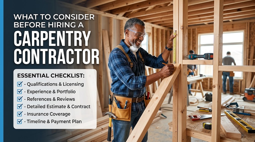 What to Consider Before Hiring a Carpentry Contractor