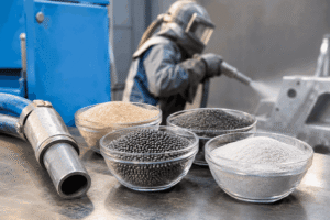 Choosing the right abrasive media for metal blasting
