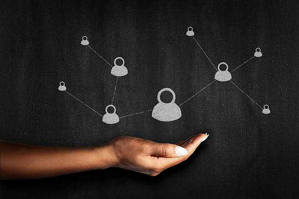 Business professional presenting useful content to an audience