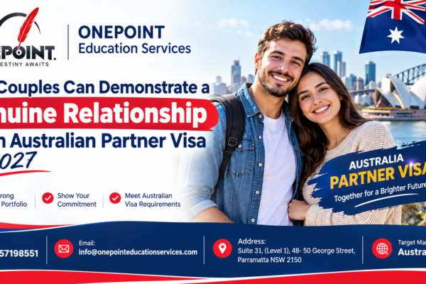 Couple preparing genuine relationship evidence for an Australian partner visa in Sydney