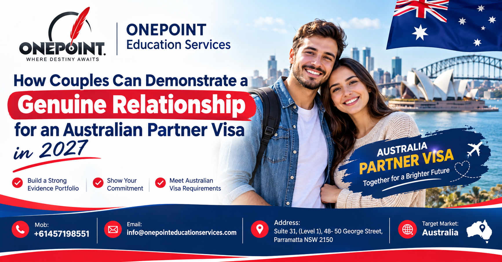 Couple preparing genuine relationship evidence for an Australian partner visa in Sydney